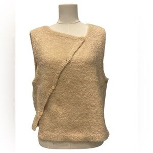 ELCE Swim Drew Boucle Vest in Oat Marle Size:XS/S
